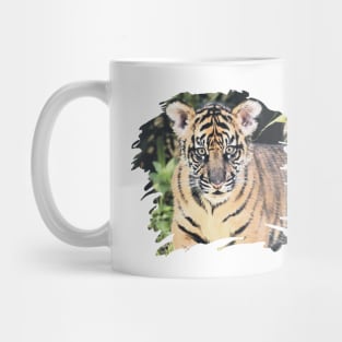 Paint Stroke Tiger Cub Mug